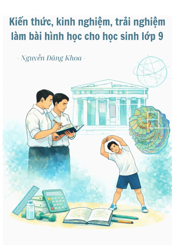 kiến thức, kinh nghiệm, trải nghiệm làm bài hình học (toán chung) cho học sinh lớp 9